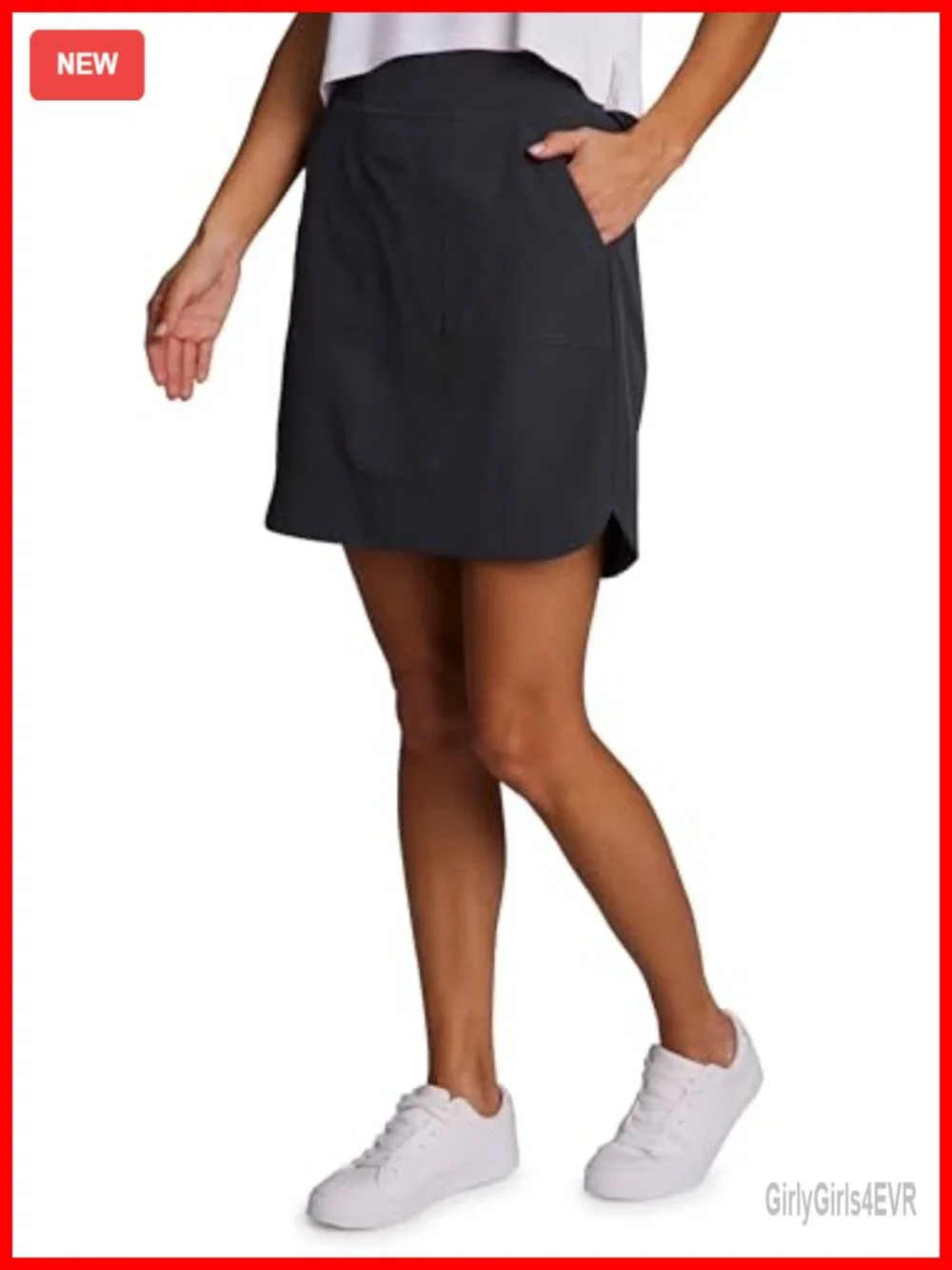 Women's Quick Dry Stretch Woven Skort with Pockets for Tennis Golf